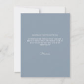 Dusty Blue Photo Bridesmaid Minimal proposal Kaart (Achterkant)