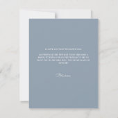 Dusty Blue Photo Maid of Honor Boho proposal Kaart (Achterkant)