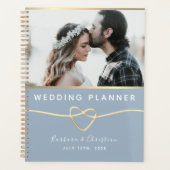 Dusty Blue Photo Wedding Planner (Voorkant)