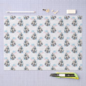 Dusty Blue & Pink Alice in Wonderland Baby shower Tissuepapier (Craft)