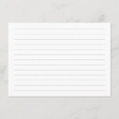 Dusty Blue Pink en Navy Elegant Recept Kaarten (Achterkant)