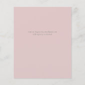 Dusty Blue Pink Eucalyptus BUDGET WEDDING Invite (Achterkant)
