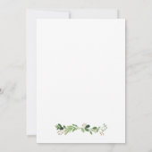 Dusty Blue Pink Floral bewaart de Kaart Datum (Achterkant)