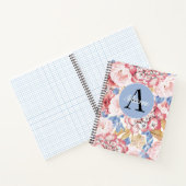 Dusty Blue Pink Hydrangea Notitieboek (Binnen)