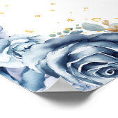 Dusty Blue Princess Quinceañera Welkom Poster (Hoek)