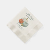 Dusty Blue Pumpkin-Baby shower Servet (Hoek)