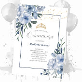 Dusty Blue Quinceañera Uitnodiging