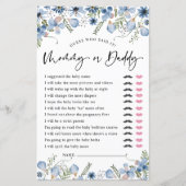 Dusty Blue Raad wie er Baby shower games speelt (Voorkant)