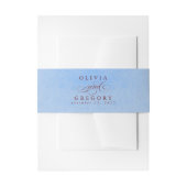 Dusty Blue Red Modern Boho Wedding Uitnodigingen Wikkel (Voorkant Voorbeeld)