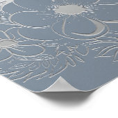 Dusty Blue repetitie diner welkomstbord Poster (Hoek)