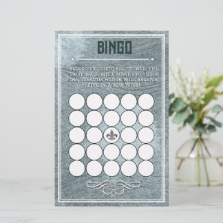 Dusty Blue Retro Art Deco Stijl Baby shower Bingo