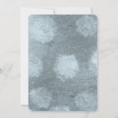 Dusty Blue Retro Art Deco Style Baby shower Kaart (Achterkant)