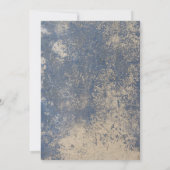 Dusty Blue Rhinestones Kalligrafie 30e verjaardag Kaart (Achterkant)