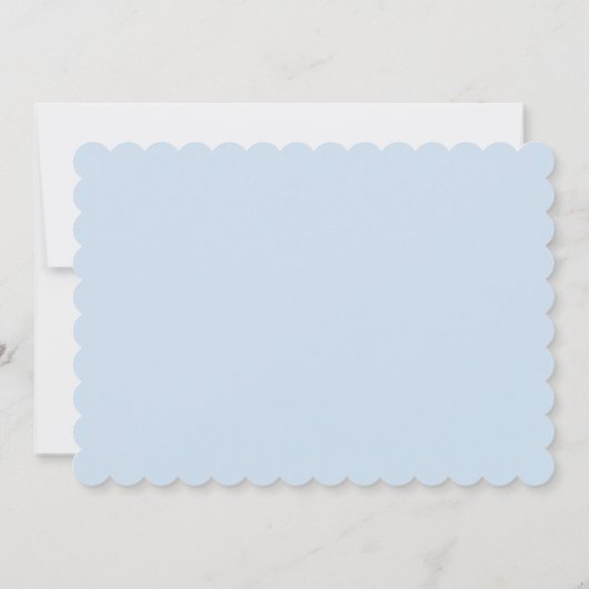 Dusty Blue Romance Floral Waterverf Kaart (Achterkant)