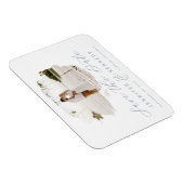 Dusty Blue Romantic geborsteld Lijst bewaart de da Magneet (Rechterzijde)