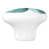 Dusty Blue Romantische Daisy Blossom Hippie Bloem Keramische Knop (Zijkant)