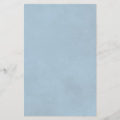 Dusty Blue Roos Chic BUDGET Weddenschap (Achterkant)