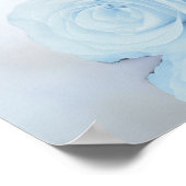 Dusty Blue Roos Chic Unplugged Wedding Ceremony Poster (Hoek)