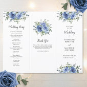 Dusty Blue Roos Eucalyptus Order of Service