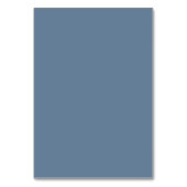 Dusty Blue Roos Flowers Wedding Table Kaart (Achterkant)