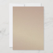 Dusty Blue Roos Gold Pink Floral Wedding Kaart (Achterkant)