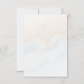 Dusty Blue Roos in Bloom Spring Summer Baby shower Bedankkaart (Achterkant)