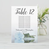 Dusty Blue Roos Wedding Table Grote Verspreidingsk (Staand voorkant)