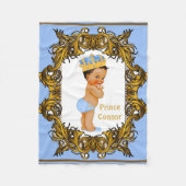 Dusty Blue Royal Prince Fleece Deken (Voorkant)