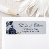 Dusty Blue Rozen Etiket (Insitu)