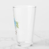 Dusty Blue Rozen Passen getrouwd Weddenschap Gift  Glas (Links)