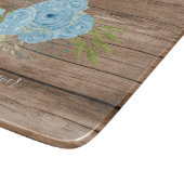 Dusty Blue Rozen Passen getrouwd Weddenschap Gift  Snijplank (Hoek)