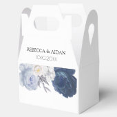 Dusty Blue Rozen Wedding for Box Bedankdoosjes (Geopend)