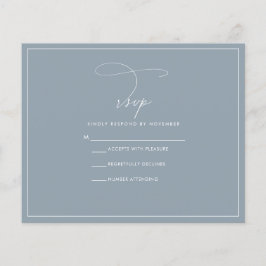 Dusty Blue RSVP