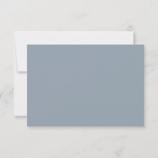 Dusty Blue RSVP CArd (Achterkant)