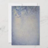 Dusty Blue Rustic Country Engagement Party Kaart (Achterkant)