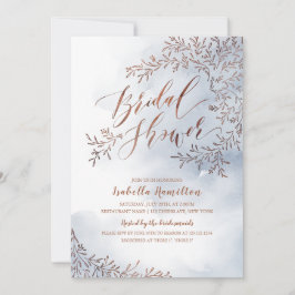 Dusty blue rustige vrijgezellenfeest voor florale kaart