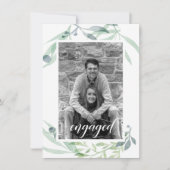Dusty Blue Sage Green Botanicals Foto Save The Date (Voorkant)