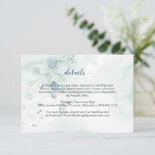 Dusty Blue & Sage Green Eucalyptus Enclosure-kaart Informatiekaartje (Staand voorkant)