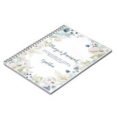 Dusty Blue Sage Green Floral Prayer Journal Notitieboek (Linkerzijde)