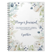 Dusty Blue Sage Green Floral Prayer Journal Notitieboek (Voorkant)