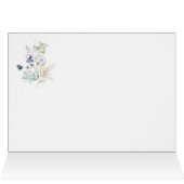 Dusty Blue Sage Green Winter Weddenschap (Binnen Horizontaal (Boven))