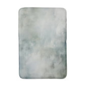 Dusty Blue Sage Groen Wit Waterverf Abstract Badmat (Voorkant Verticaal)