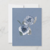 Dusty Blue Sage Peony Bridesmaids Luncheon Kaart (Achterkant)