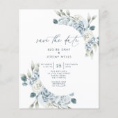 Dusty Blue Save the Date (Voorkant)
