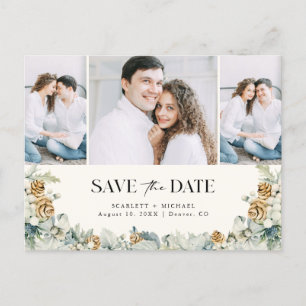 Dusty Blue Save the Date Briefkaart