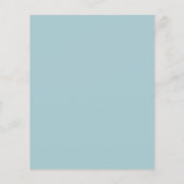 Dusty blue script trouwuitnodiging (Achterkant)