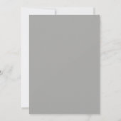Dusty Blue Serene Winter Wedding Kaart (Achterkant)