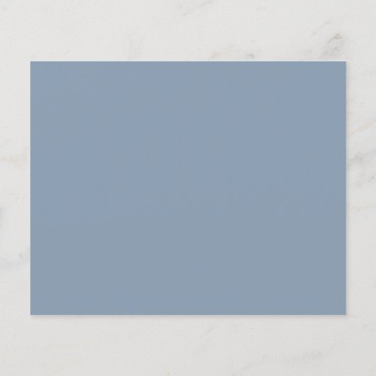 Dusty Blue Silver Bridesmaid Information Kaart (Achterkant)