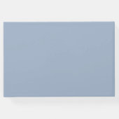 Dusty Blue Silver Glitter Script Gastenboek (Achterkant)