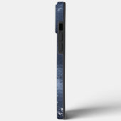 Dusty Blue Silver Glitter Sparkly Case-Mate iPhone Case (Achterkant / Links)